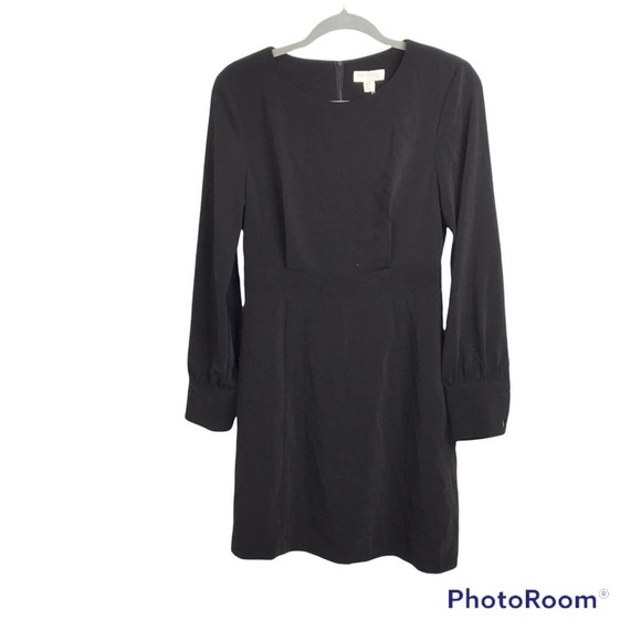 See U Soon solid black long sleeve little black dress size S NWT - Picture 1 of 8